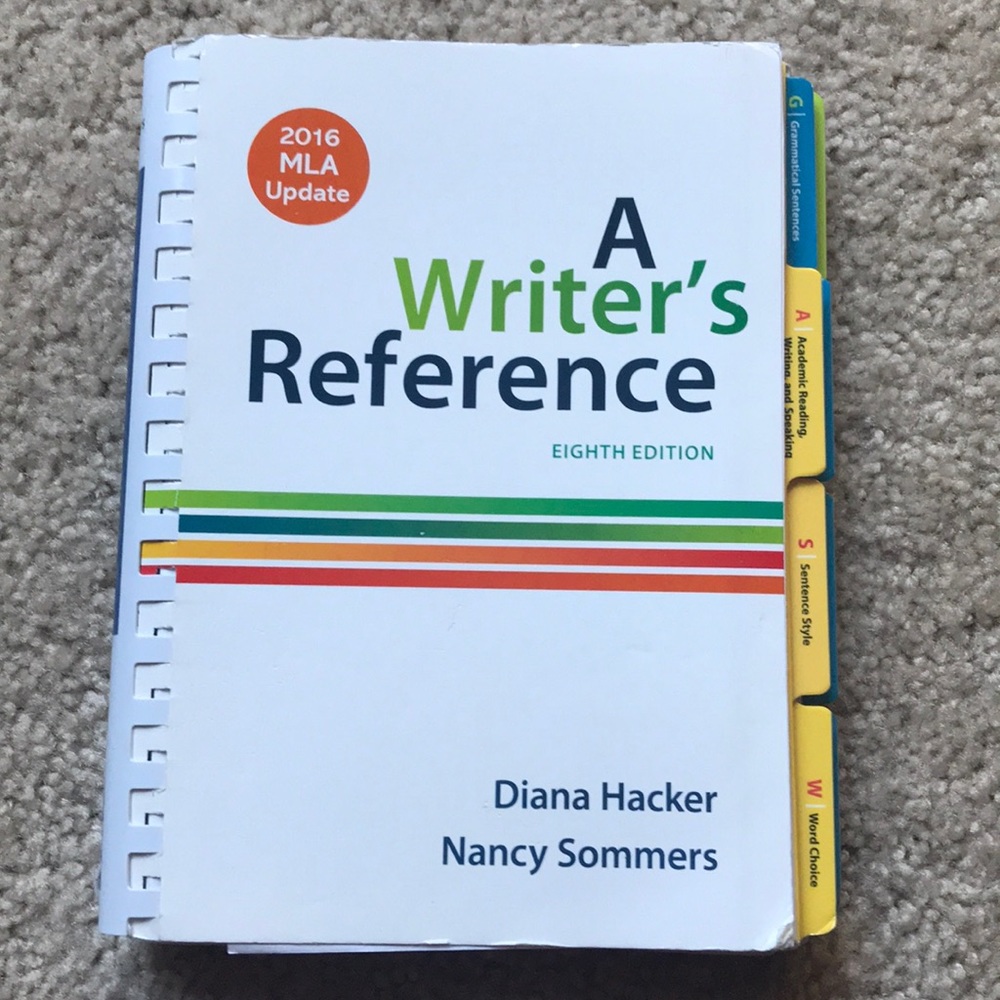 8 th Edition. IT HAS 2016 MLA update.
